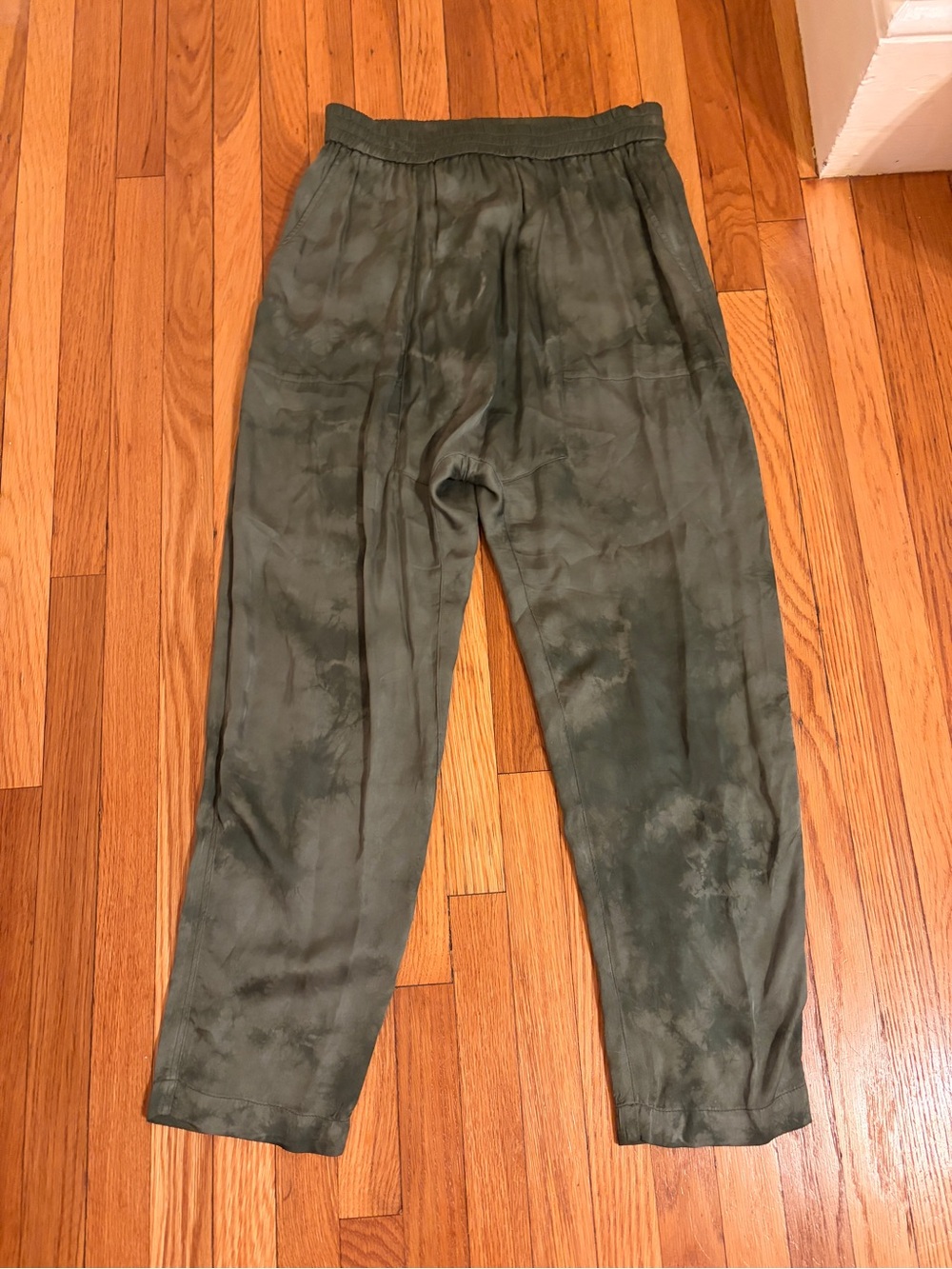 Raquel Allegra EUC Los Angeles Rayon Pull On Pants Green Sz 1 (US Small)